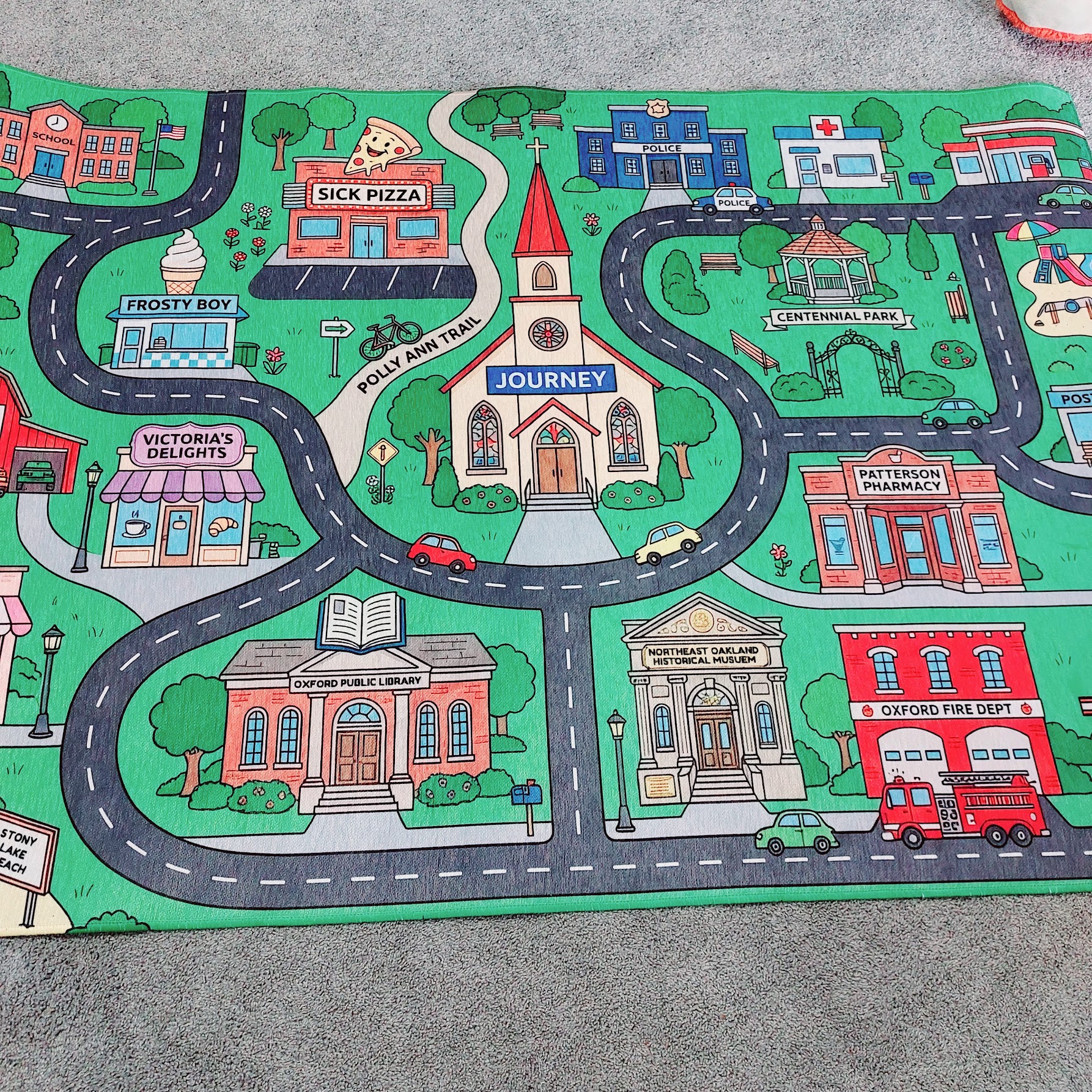 Personalized neighborhood rug
