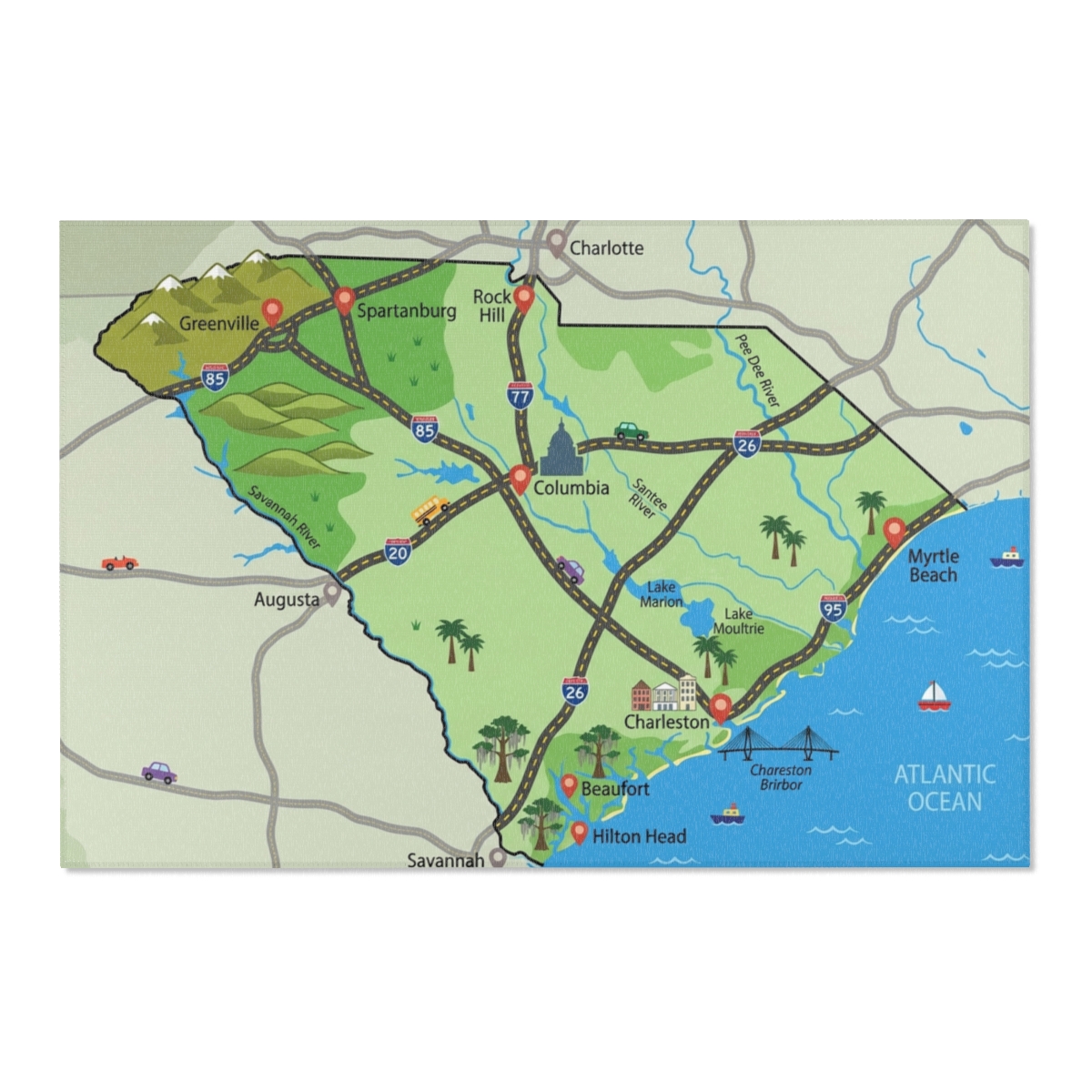 South Carolina Play Mat